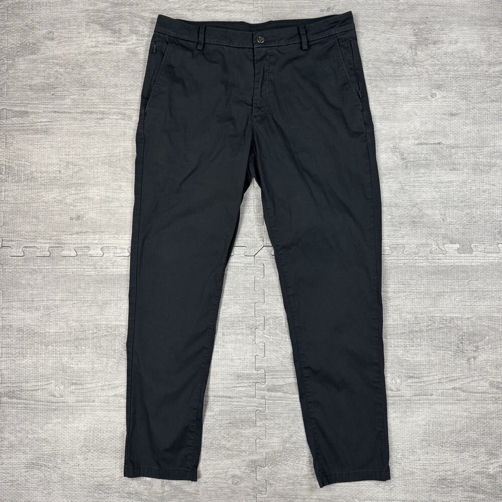 Bird Dogs Pants Men 34X30 Black Preppy chino lined performance stretch flex slim